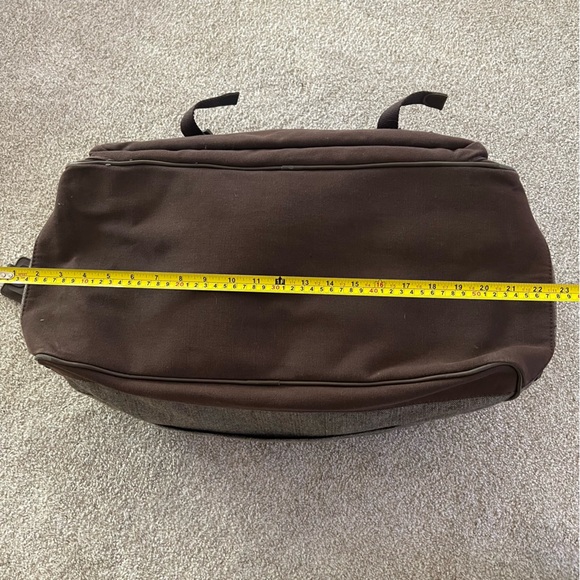 Cutter & Buck Brown Leather Blue Interior Travel Carry-on Duffel Bag - Picture 13 of 13